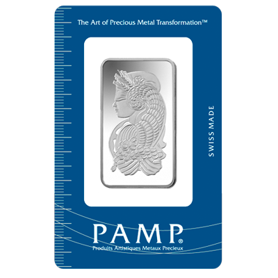 1oz Silver Bar | PAMP Fortuna